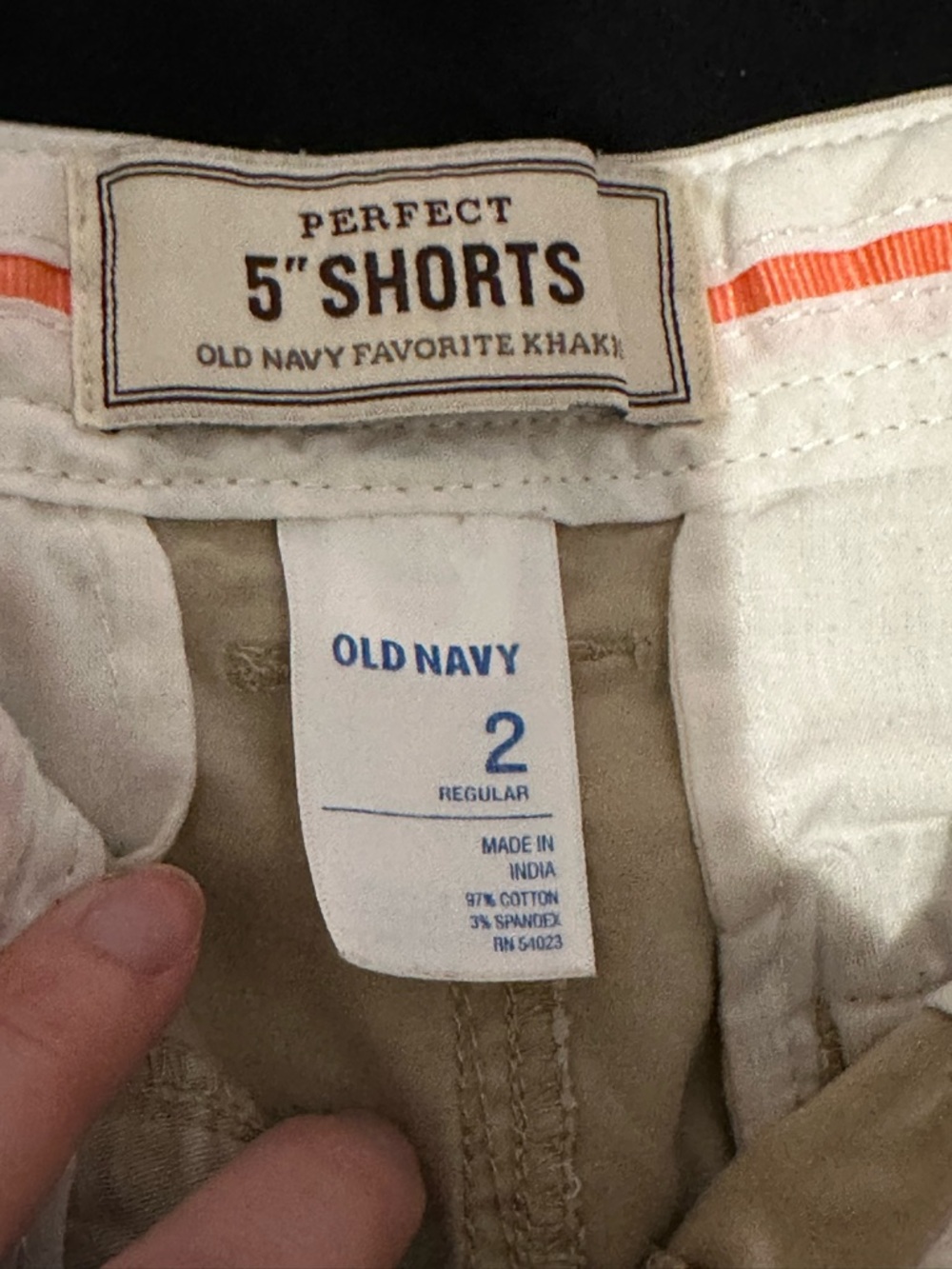 Old Navy 5” Shorts - Black & Khaki - Picture 3 of 4